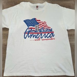 America Will Remember 2001 Tshirt size Xl Unisex‎